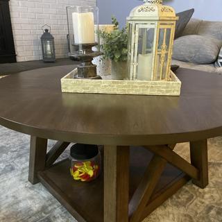 Dora Round Cocktail Table | Raymour & Flanigan