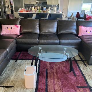 Anaheim Leather 4 Pc Sectional