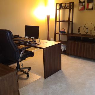 sligh mahogany desk