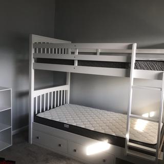 Jordan Twin-Over-Twin Bunk Bed w/ Storage | Raymour & Flanigan