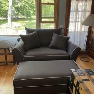 Raymour and flanigan chair on sale and a half