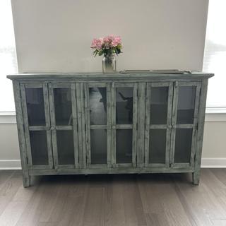 Rustic shores 70 on sale accent cabinet