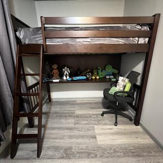 Raymour and flanigan loft bed with shop desk