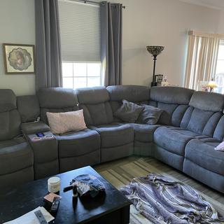 Connell 4-pc. Power-Reclining Sectional Sofa w/ Heat and Massage ...