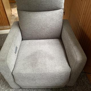 Yardley Chenille Power Recliner with Power Headrest and Lay Flat ...