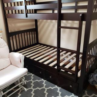 Jordan Twin Over Twin Bunk Bed w/ Storage | Raymour & Flanigan