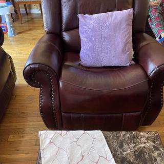 eddie bauer leather recliner