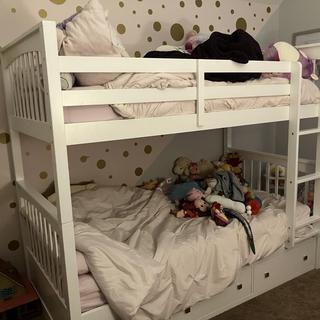 Jordan Twin-Over-Twin Bunk Bed w/ Storage | Raymour & Flanigan