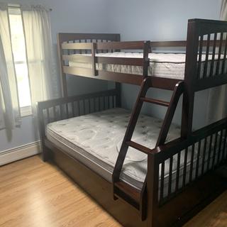 Jordan Twin-Over-Full Bunk Bed w/ Trundle | Raymour & Flanigan