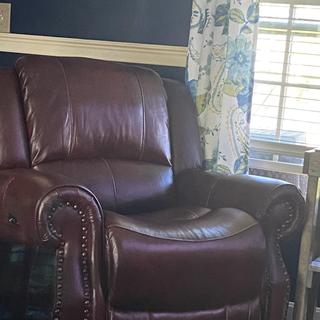 eddie bauer leather recliner