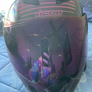 Casque intégral Icon Airflite Synthwave violet - Casque intégral sur La  Bécanerie