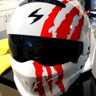 Casco SCORPION Exo Combat Solid White - Motomania