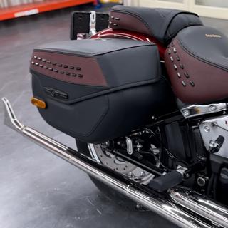 Bassani True Dual Pipes With Long Fishtails For Harley Softail