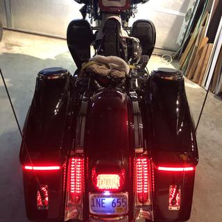 Ciro Filler Panel Red LED Lights For Harley Road King / Electra
