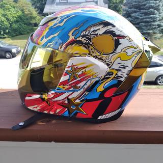 Icon airflite best sale freedom spitter helmet