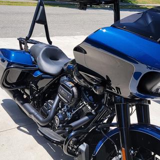 Road glide best sale saddlebag guards