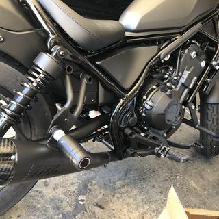 LeoVince LV-10 Slip-On Exhaust Honda Rebel 300 / 500 2017-2023 - RevZilla