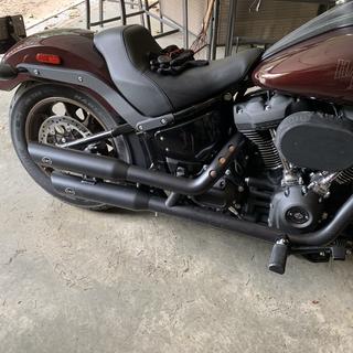 S&S Cycle Slash Cut Slip-On Mufflers For Harley Softail 2018-2023