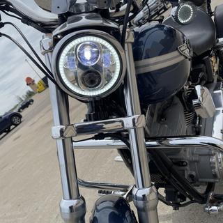 HogWorkz LED 5 3/4 Halomaker Headlight For Harley 1988-2024