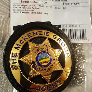 Recessed Badge Holder for FBI Badge by Perfect Fit 39 