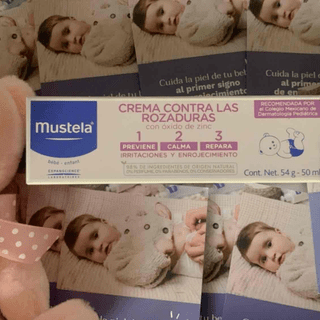Mustela Crema Contra Rozaduras 1.2.3 Con Óxido De Zinc para Bebés