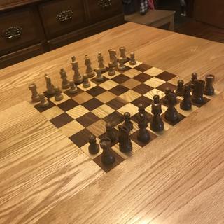 Cherry Bean Series with Checkered Bronze Frame Straight Up Chess Board 