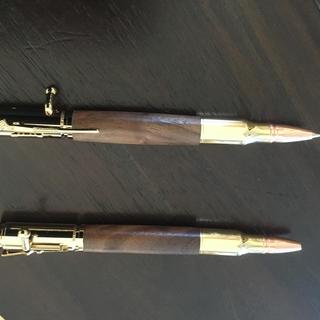 30 Cal. Bullet Pen, Deer Antler Inlay in Rifle Case