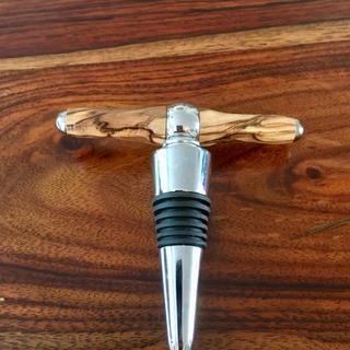 Corkscrew Cane Olivewood T Handle with Maple Shaft