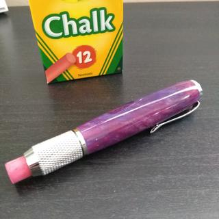 Pool Cue Chalk Holder Pen Kit in Satin Chrome at Penn State Industries