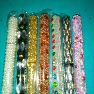 Buy Set of 7 Rainbow Multi Colored Beaded Pens , Best Refillable Ballpoint  Pen , Beadable Decorative Pen at ShopLC.