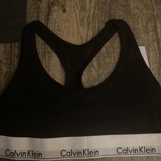 Calvin Klein Modern Cotton Bralette F3785 XS Buffalo Check Gray Free Ship  NWT