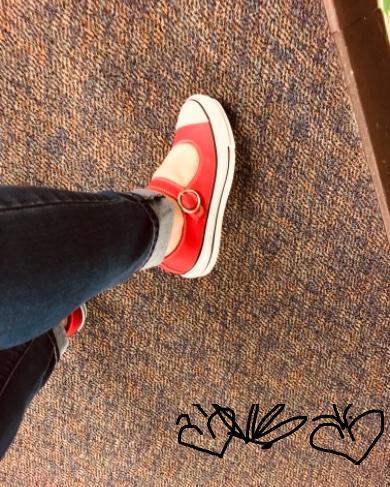 converse mary jane red