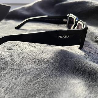 Prada PR 06YS Sunglasses, 09Q5S0 Black / White / Dark Grey Lens 53-21-145