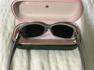 Kate Spade Annika/S Sunglasses | Black Silver Sparkle JBHP / Gray Polarized  RA Lens 56-15-130 