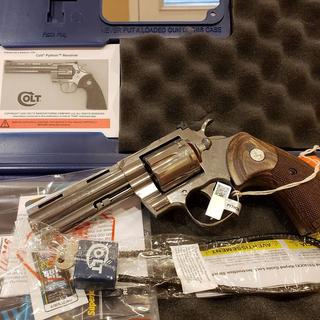 COLT FIREARMS PYTHON STAINLESS .357 MAG 4.25" BARREL 6-ROUNDS