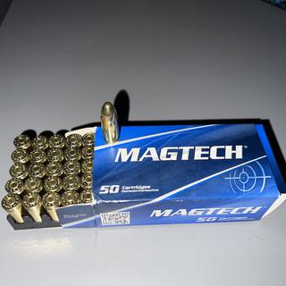 Magtech 9mm Brass case, 115 Grain FMJ ammo. 50 round Box - CDVS