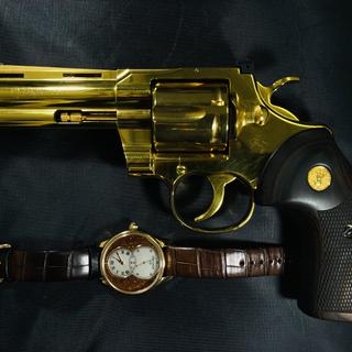 gold python gun