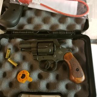 Rock Island Armory M206 Revolver .38 Special 2 Barrel 6 Rounds Fixed  Sights Wood Grips Black