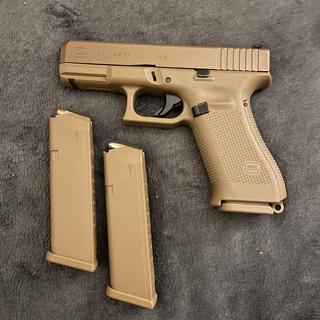 SPECIAL ORDER Glock PX1950703 G19X Compact 9mm Luger 17+1/19+1 4.02 Black  GMB Barrel, Coyote nPVD Serrated Slide, Coyote Brown Cerakote Polymer Frame  w/Accessory Rail, Coyote Brown Textured Polymer Grip, Ambidextrous - Wraith