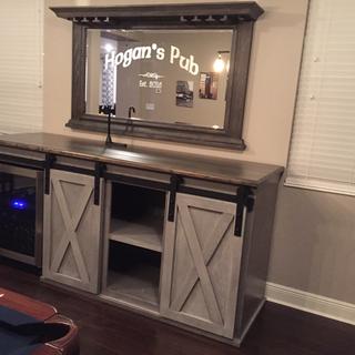 We love our SideBar addition to our custom in-home "Pub"!