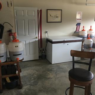My detached garage, brew pub