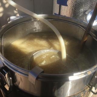 Hop spider barely above brew level
