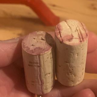 7 days after bottling two occurrences of wine bled through.  never before with Grade 2 corks.