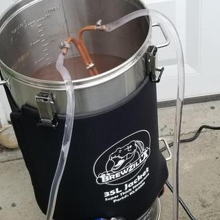 Chilling on brew day