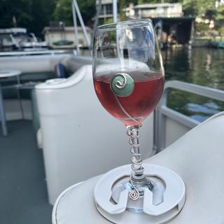 Boat Wine Glass Holders Turn Existing Cup Inserts into Stemware