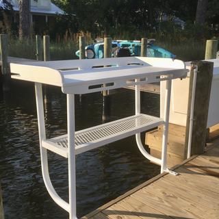 Dock Mounted Fillet Tables 4', 6', Custom With Awning, Accessories