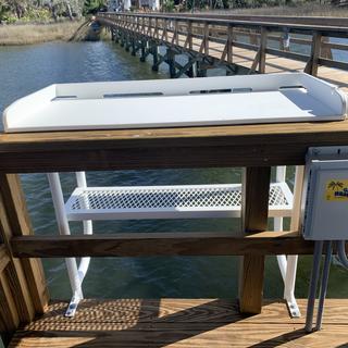 Dock Overhang Fish Cleaning Table w/shelf 68 x 24
