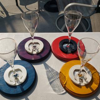 Drink Holder Insert for Stemmed Wine Glasses