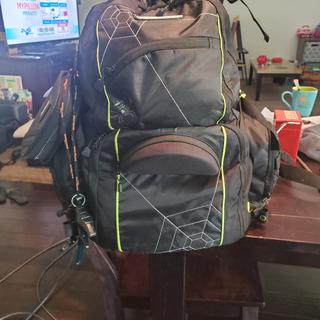 Spiderwire Tackle Adjustable Backpack Fishing Rod Carry System Bait Cooler  Bag
