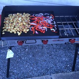 Camp Chef Super Deluxe Two Burner Fry Griddle For Three Burner